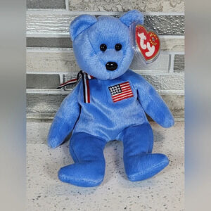 'America' September 11 2001 Blue Bear - Ty Beanie Baby